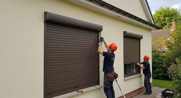 Pose de volet roulant